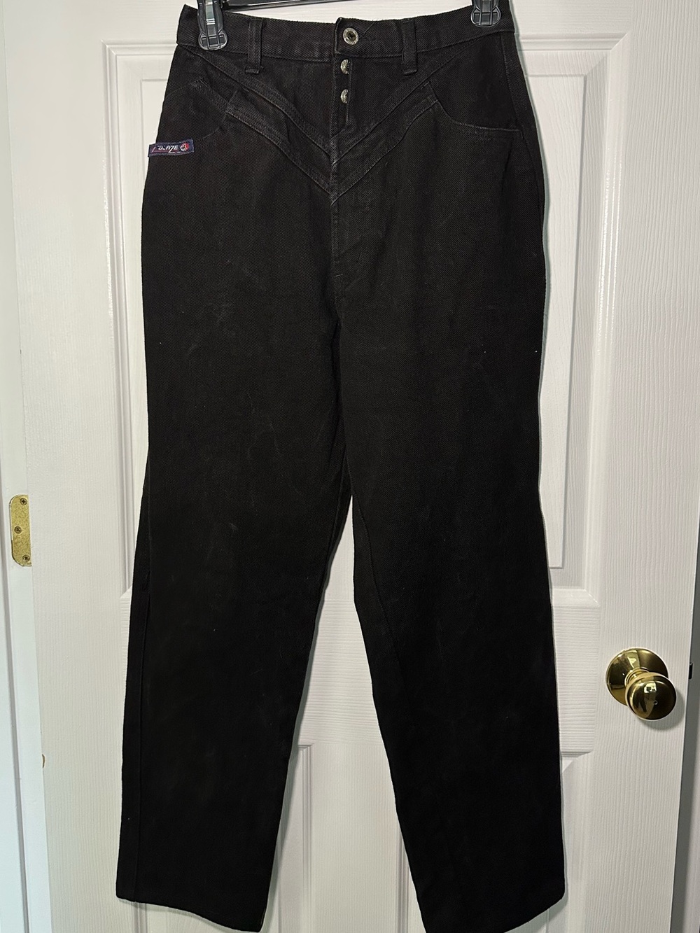 Vintage Blaze Black 90s Relaxed Straight Leg Women's Jeans Jeans